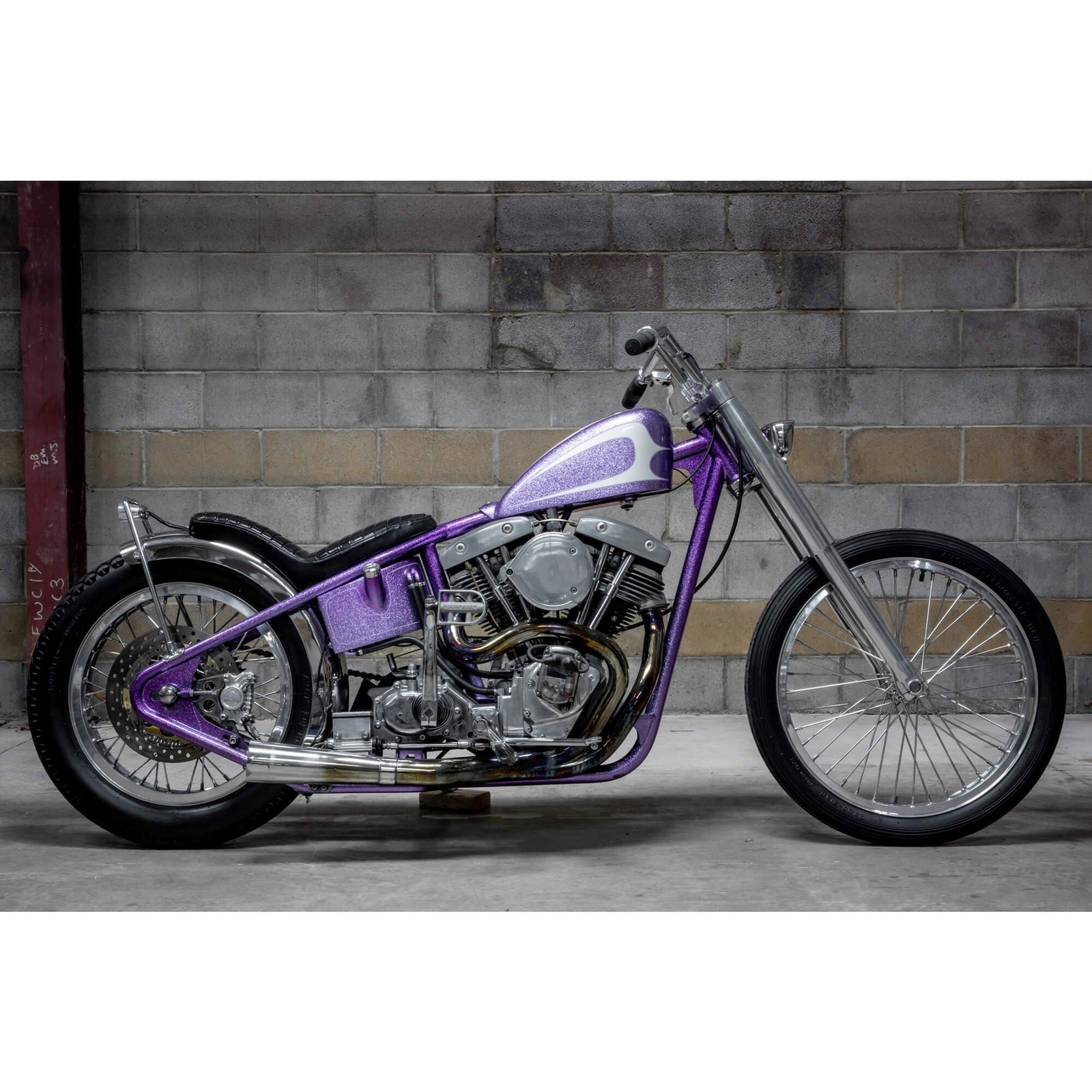 Chrome 1″ Z Bar Handlebars 6″ Rise chopper harley sportster shovelhead ironhead