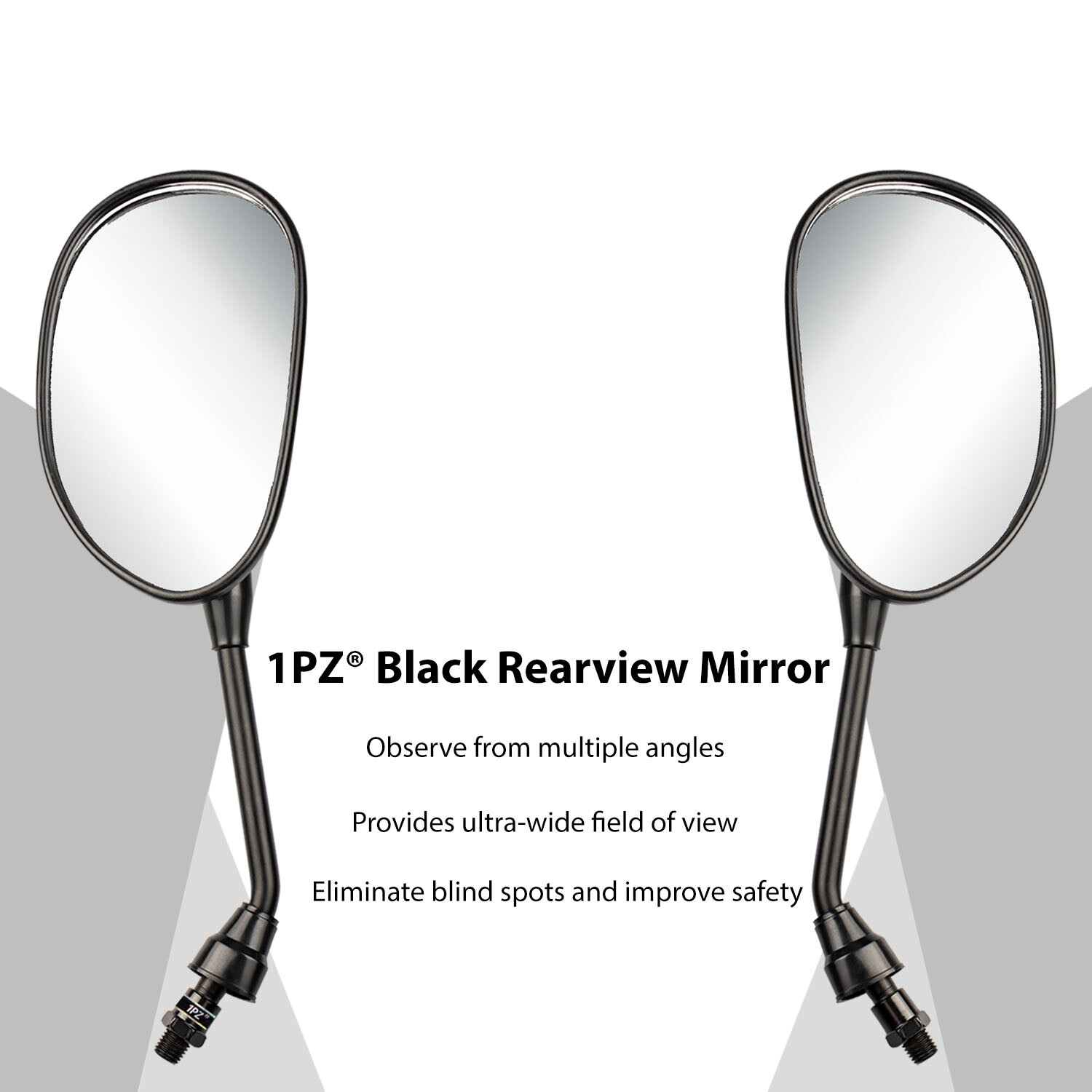 Rear View Side Mirrors For 7/8″ Handlebar Can-Am ATVs Outlander 400 500 650 800