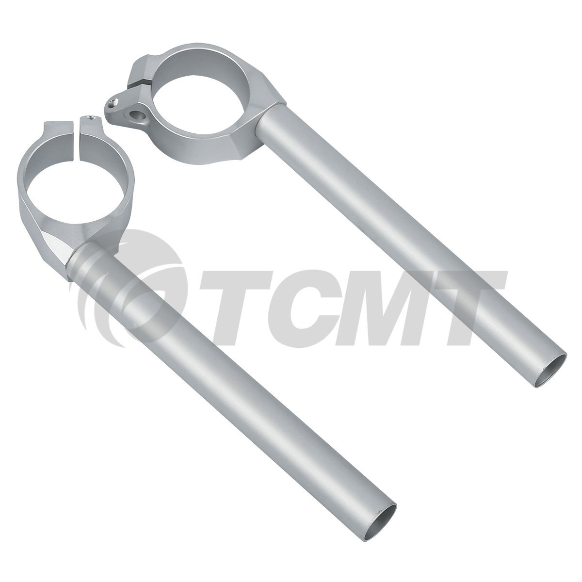 50mm Handlebar Handle Bar Clip On Silver Fit For Yamaha YZF R1 1998-2001 99 2000