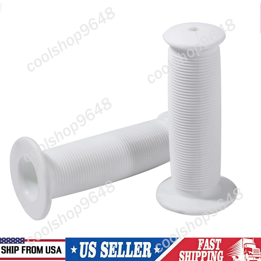 Pair 22MM White Anti-slip Comfortable Rubber Handlebar Hand Grip For Bicycle