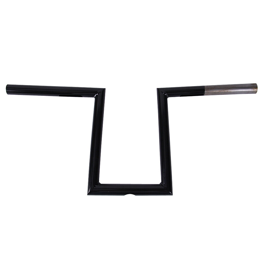 Motorcycle 1″ inch Drag Z-Bar Rise 10-1/2″ Ape Hanger Handlebar For Harley FXS