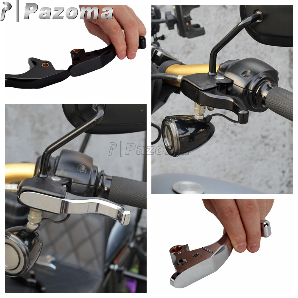 2 FINGER 4.8″ Hand Brake Clutch Levers For Harley Softail Slim FLS Deluxe FLSTN