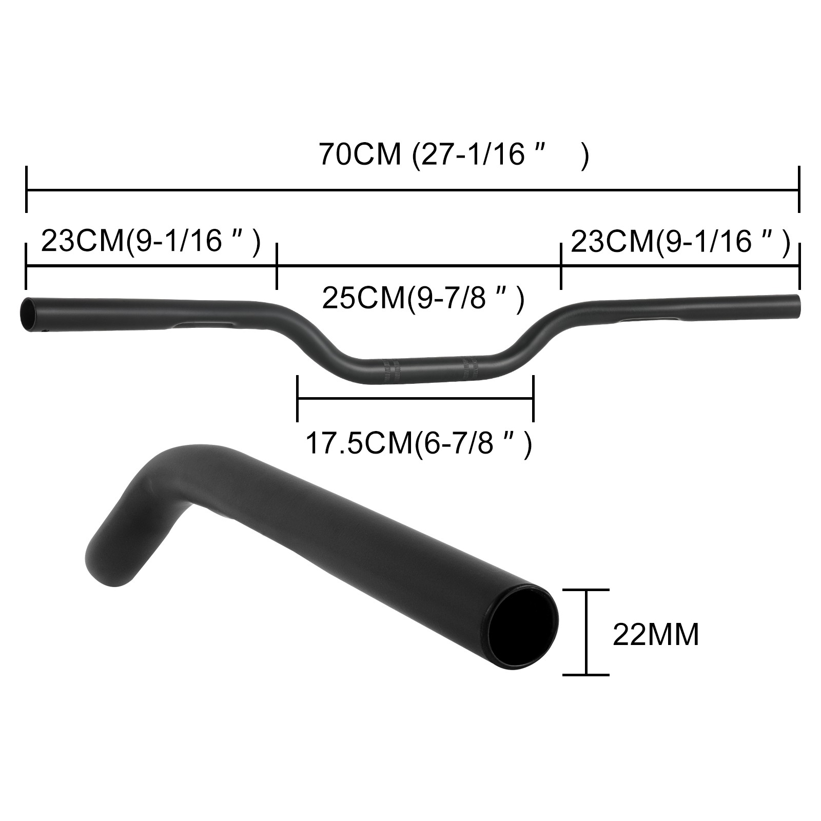 Moto 7/8″ Drag Handlebar Bars Black For Buell Lightning X1 XB9S XB12S XB12Ss