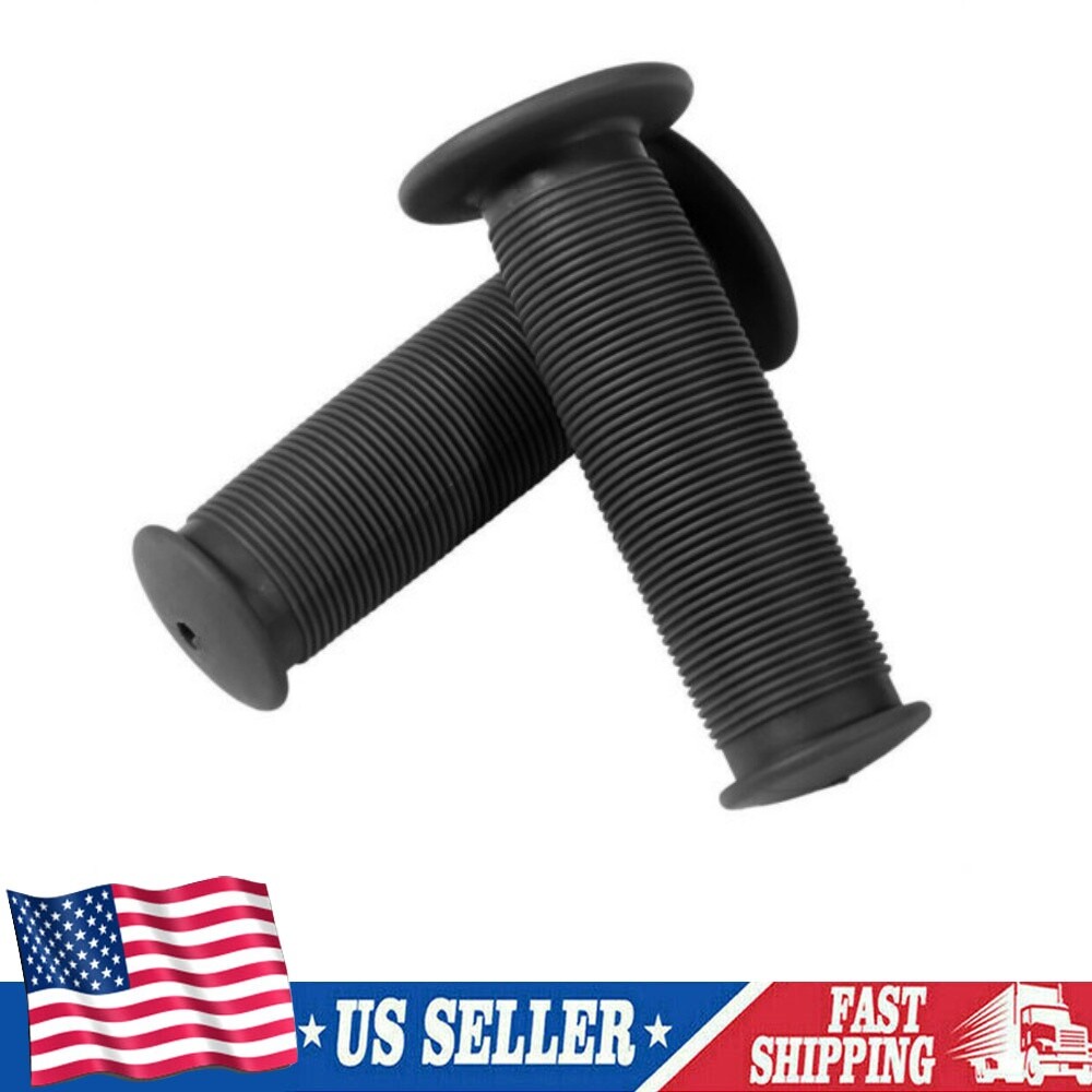 Motorcycle Scooter Bicycle Anti-Slip Soft Rubber Handlebar Hand Grip Cover Black