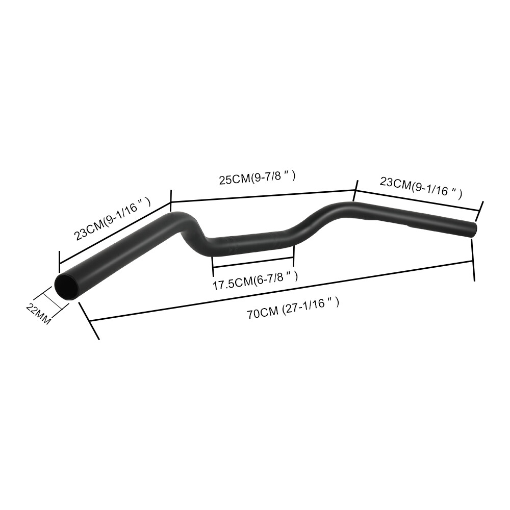 Motorcycle Handlebar 7/8″ Black Bars For Yamaha FZ1 FZ6 FZ6R FZ600 FZ700 FZ750