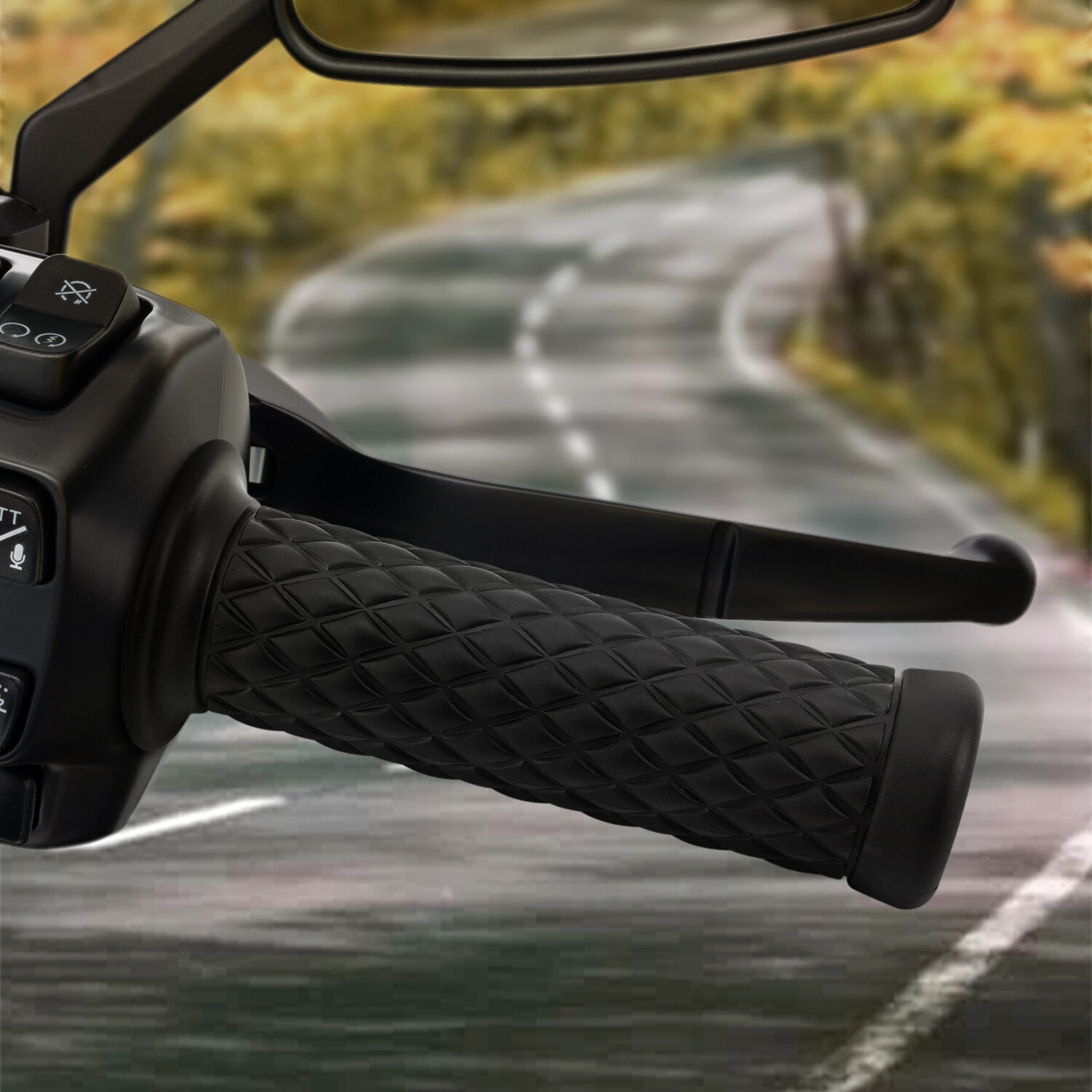 Motorcycle 7/8″ Hand Grips Soft Rubber Gel Handle Bar ATV Scooter Pit Dirt Bike