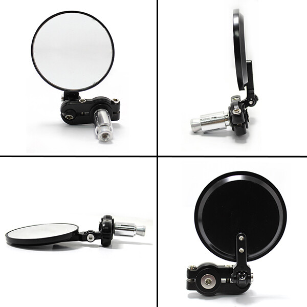 For INDIA Cafe Racer Motorcycle 7/8″ Folding Bar End Side Mirrors US