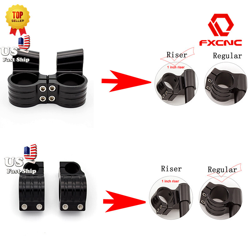 31/33/35/37-54mm Regular Riser Replacement Clip ons Handlebar Clamp Fork kits