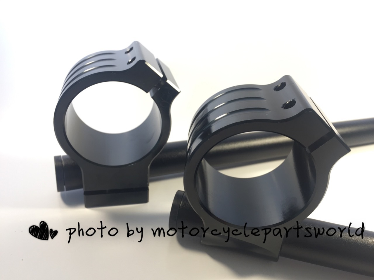 50mm, 7/8″ Tube, CNC Motorcycle Universal Clip On Ons Fork Handle Bar Handlebars