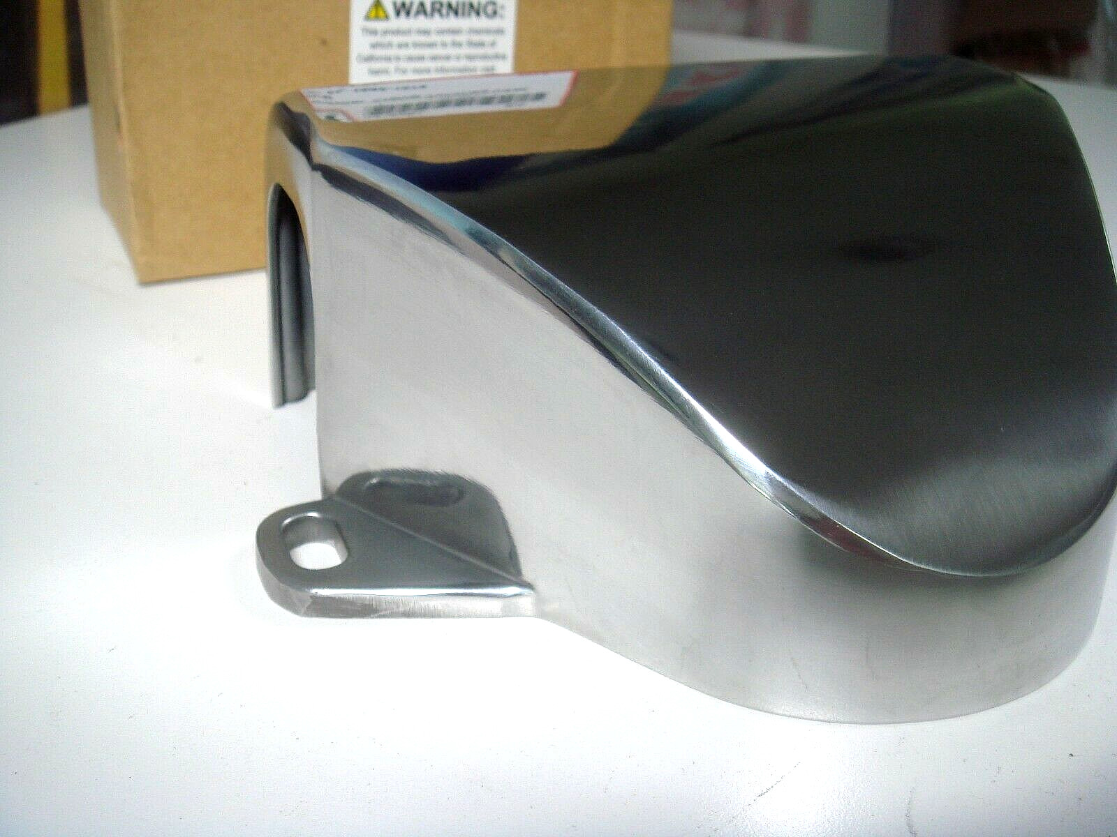 Harley FL Handlebar Clamp Cover Polished 60-79 Cowl Pan Shovel V-Twin 24-0281 X8