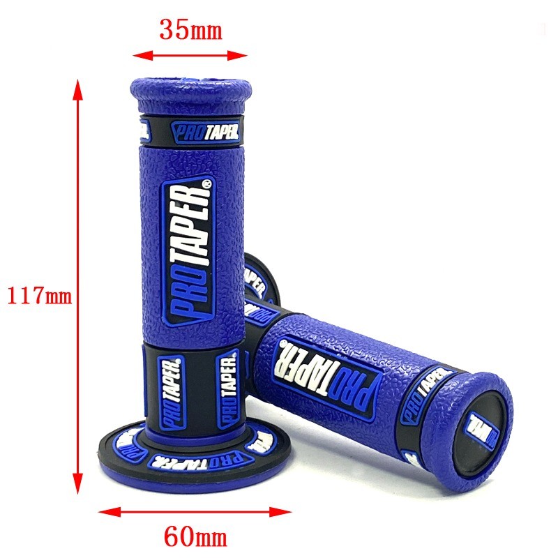 Prtaper Hand Grip 7/8″ Blue Handle Bar Pr Taper Handgrip for ATV Pit Dirt Bike