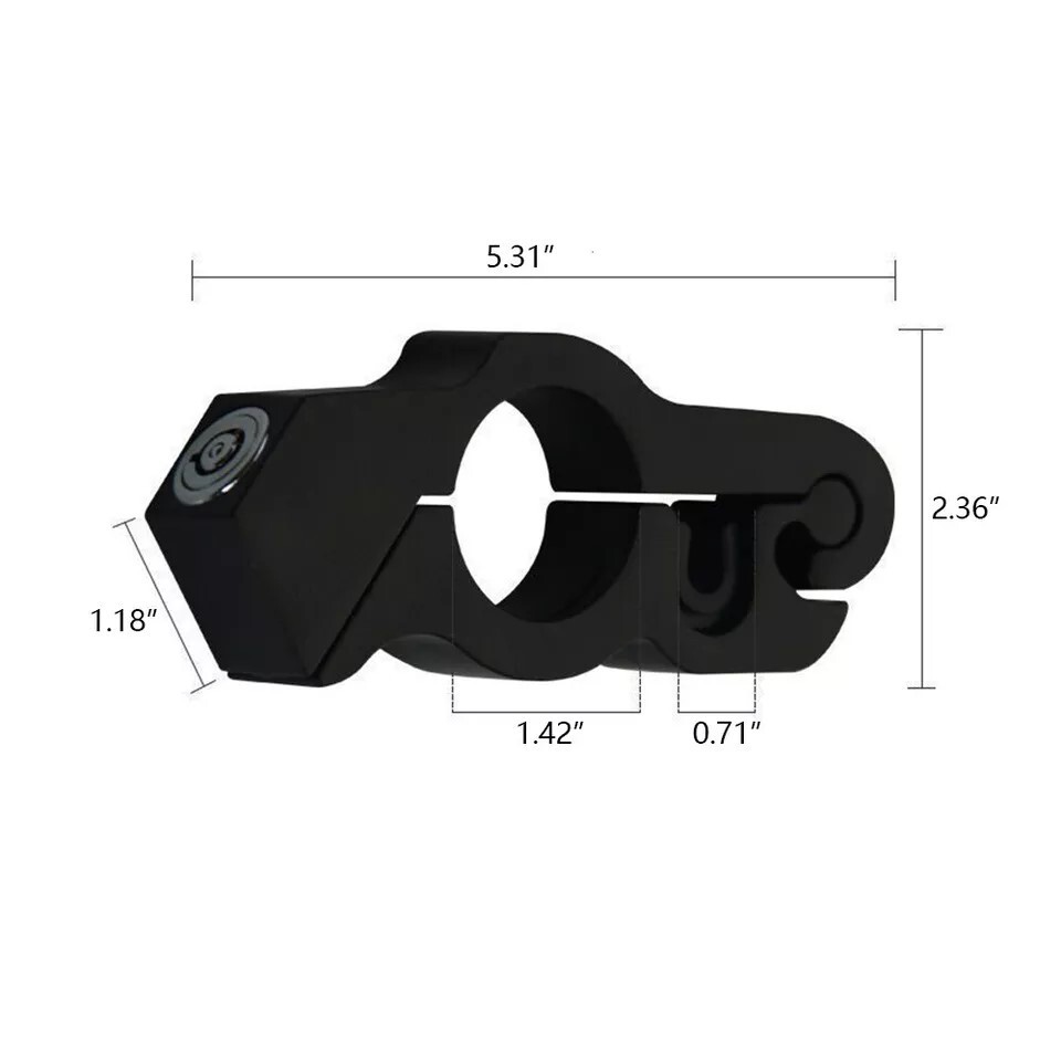 Motorcycle Handlebar Grip Lock Anti Theft Throttle Clutch Brake Lock with 2 Keys