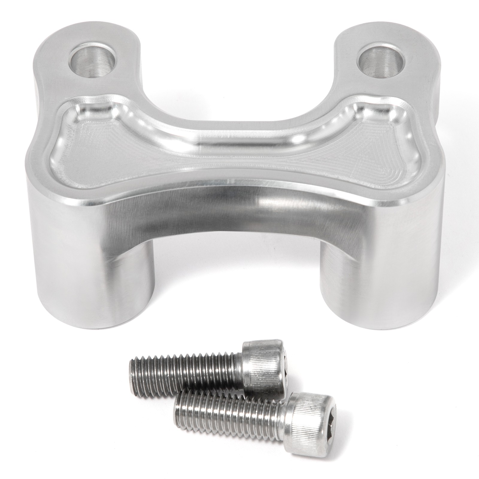 Polished Handlebar Riser Pull Back Plate For Harley Road Glide FLTRX 2015-2024