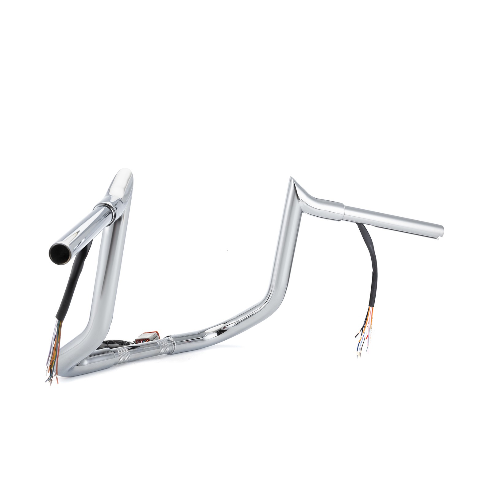 10″ Pre-Wired Ape Hangers Bagger Bar Fit Harley touring Road Street Glide 96-06