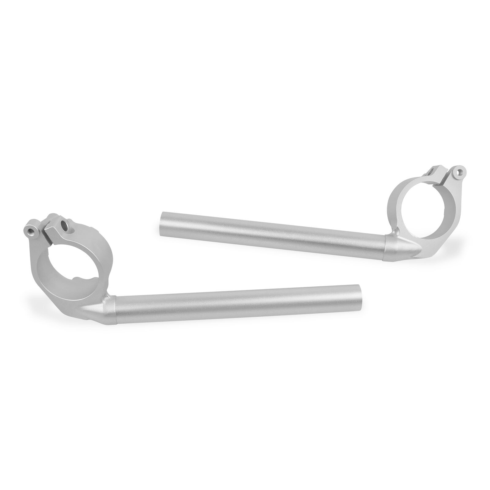 Left & Right Clip-on Handlebars For YAMAHA YZF R1 YZF-R1 YZFR1 2004-2008 Silver