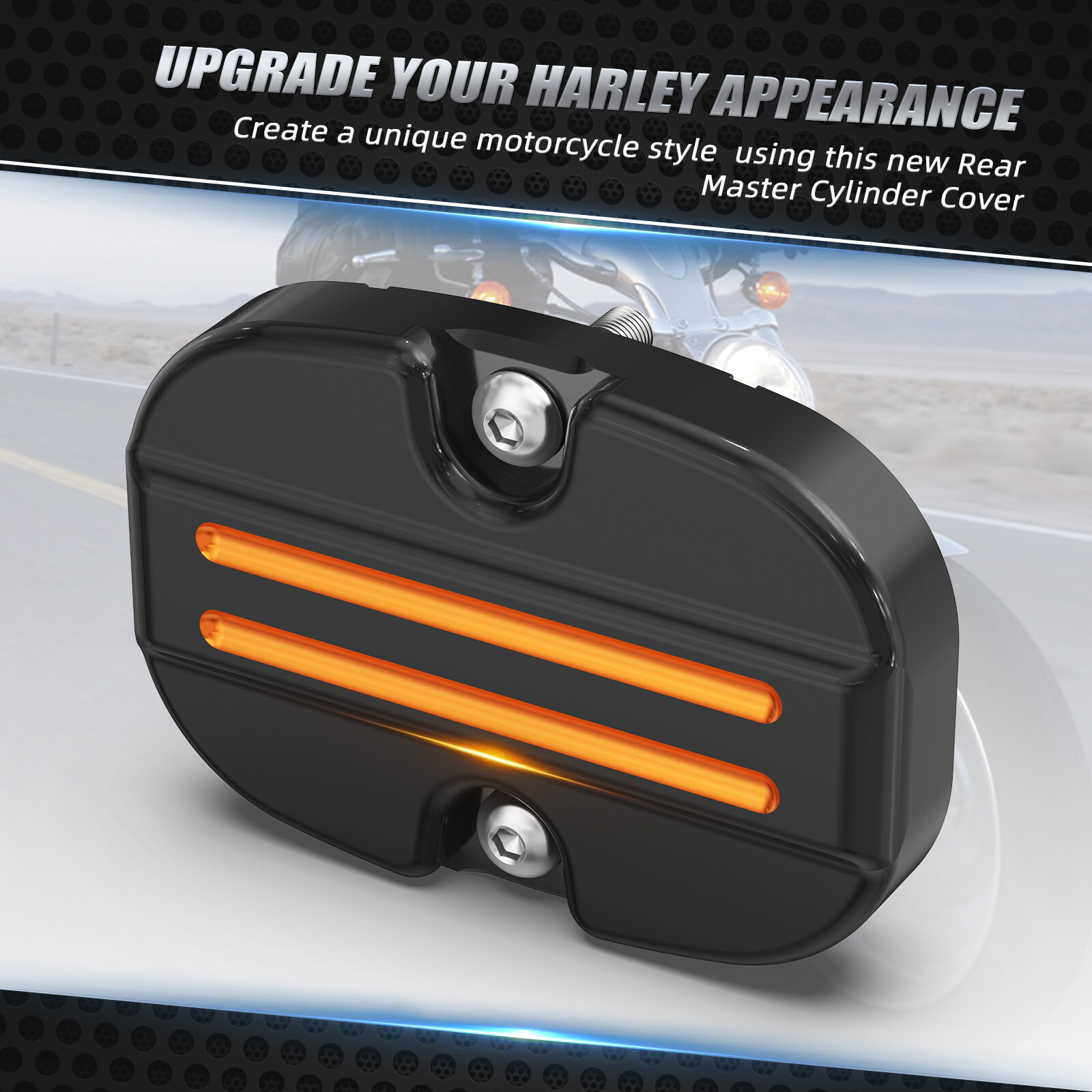 Rear Brake Master Cylinder Cover for Harley Road King Special FLHRXS 2017-2023
