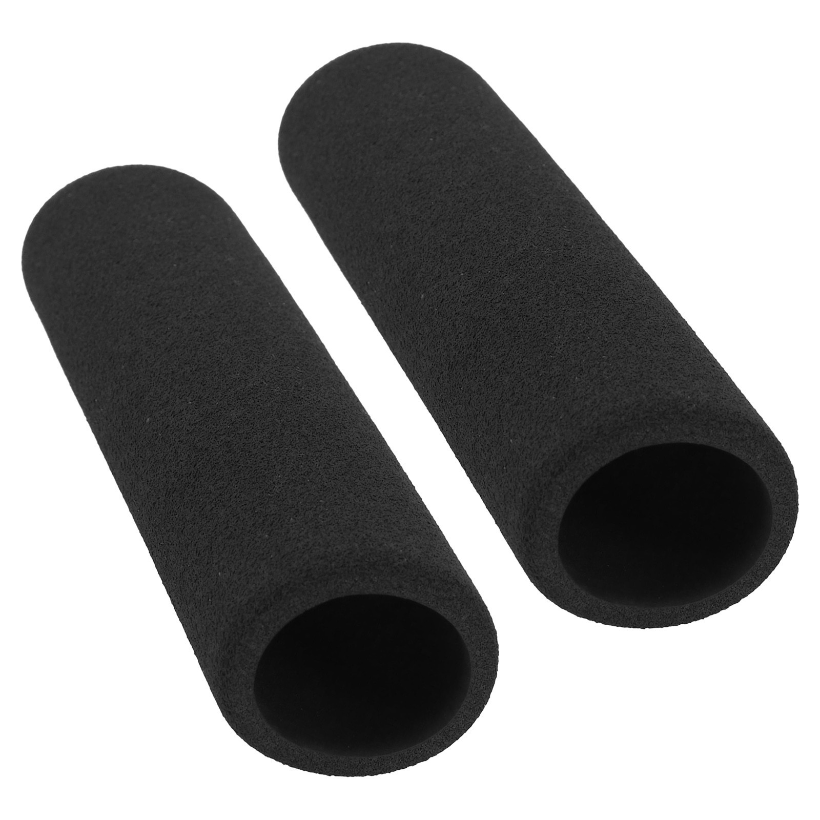 Slip On Grip Covers for Motorcycle Bars Thick Foam Anti Vibration Black 1 Pair
