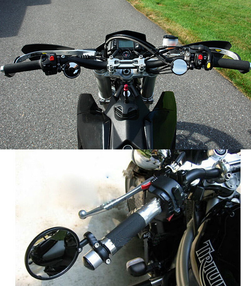 For INDIA Cafe Racer Motorcycle 7/8″ Folding Bar End Side Mirrors US