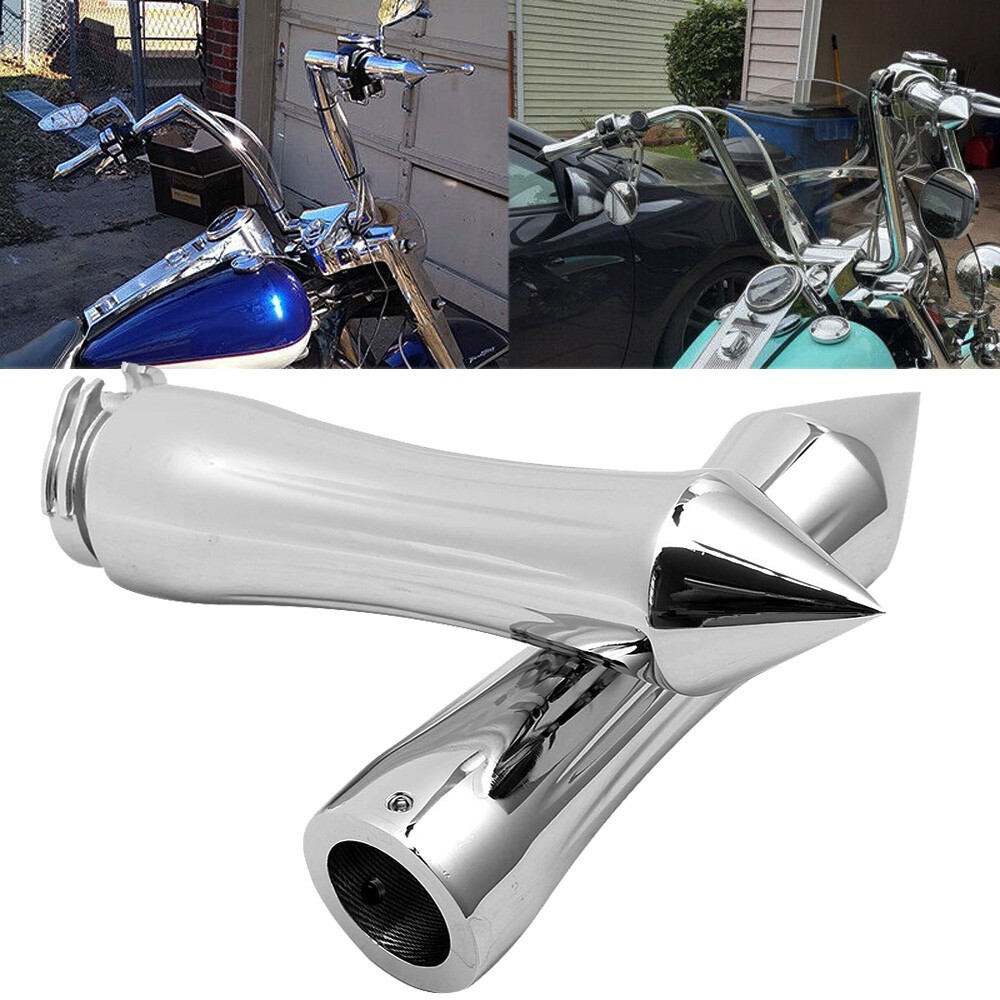 Chrome 25mm 1″ Billet Hand Grips Handlebar Motorcycle For Harley Chopper Bobber