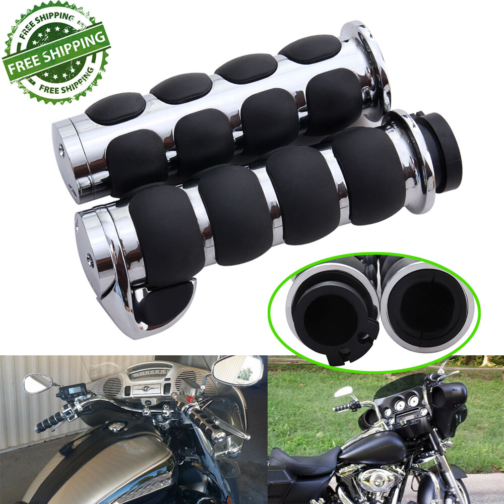 Motorcycle Handle Bar Hand Grips 1″ For Honda VTX1300 VTX1800 Sabre VT 1100 1300