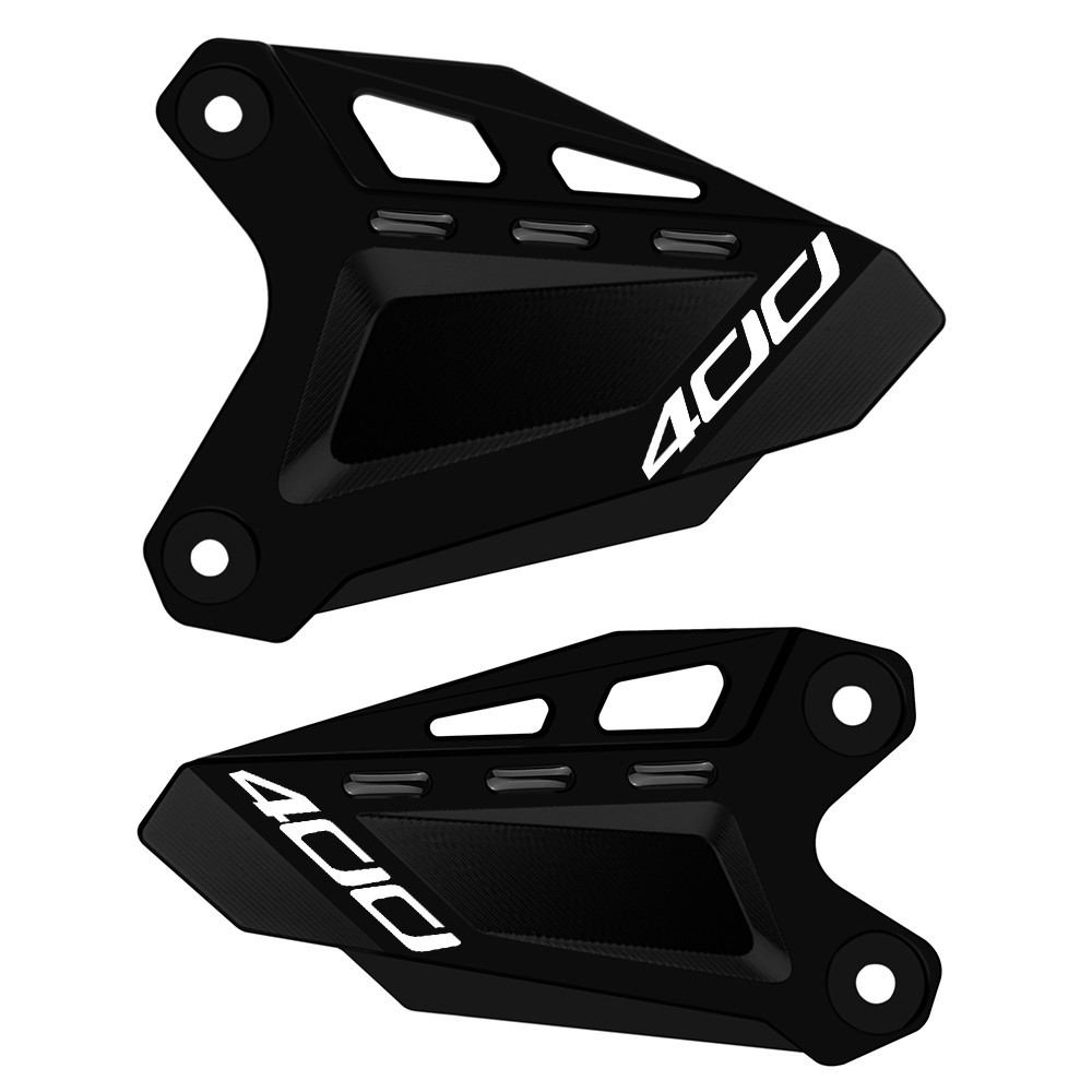 Foot Pegs Heel Plates Guard Protector For Kawasaki Ninja 400 ABS/SE 2018-2023