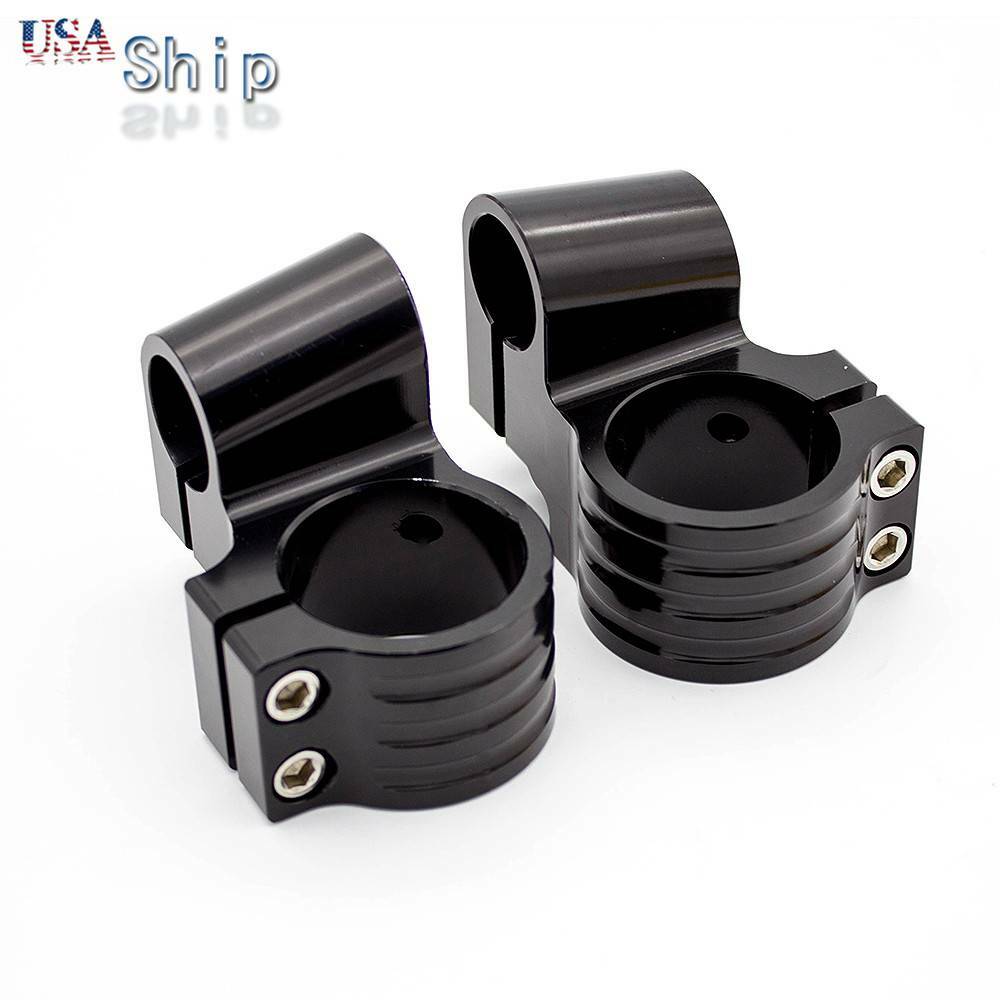 For 31-54mm Fork Clip-ons Handlebars Heads Mounts Clamps Raise Regular Black CNC