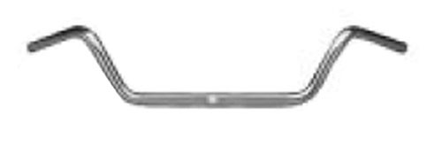 Emgo 1in. Beach Bar Handlebar 36in. Wide Chrome – 4.75in. Rise