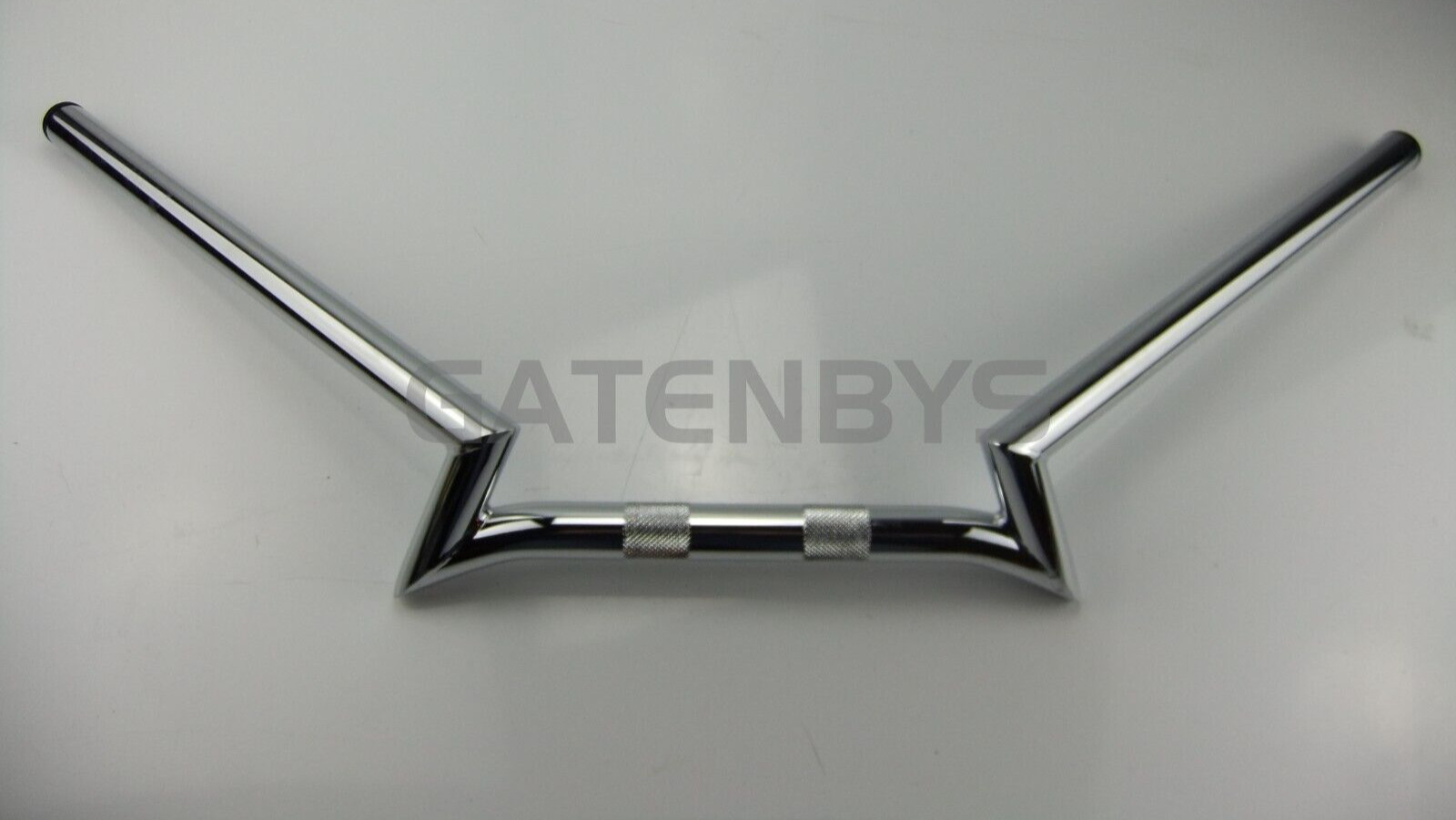 1″ Chrome Z-Bar Motorcycle Handlebar NONE DIMPLED Sportster FX Shovel