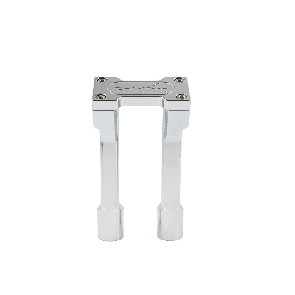 Pullback 10″ Handebar Riser Clamp for Harley 1” Handle Bar Touring Chrome