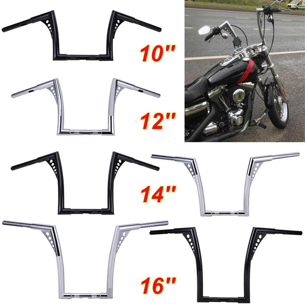 2-Color 10″ 12″ 14″ 16″ Ape Hangers Handlebar For Harley Sportster Softail Dyna
