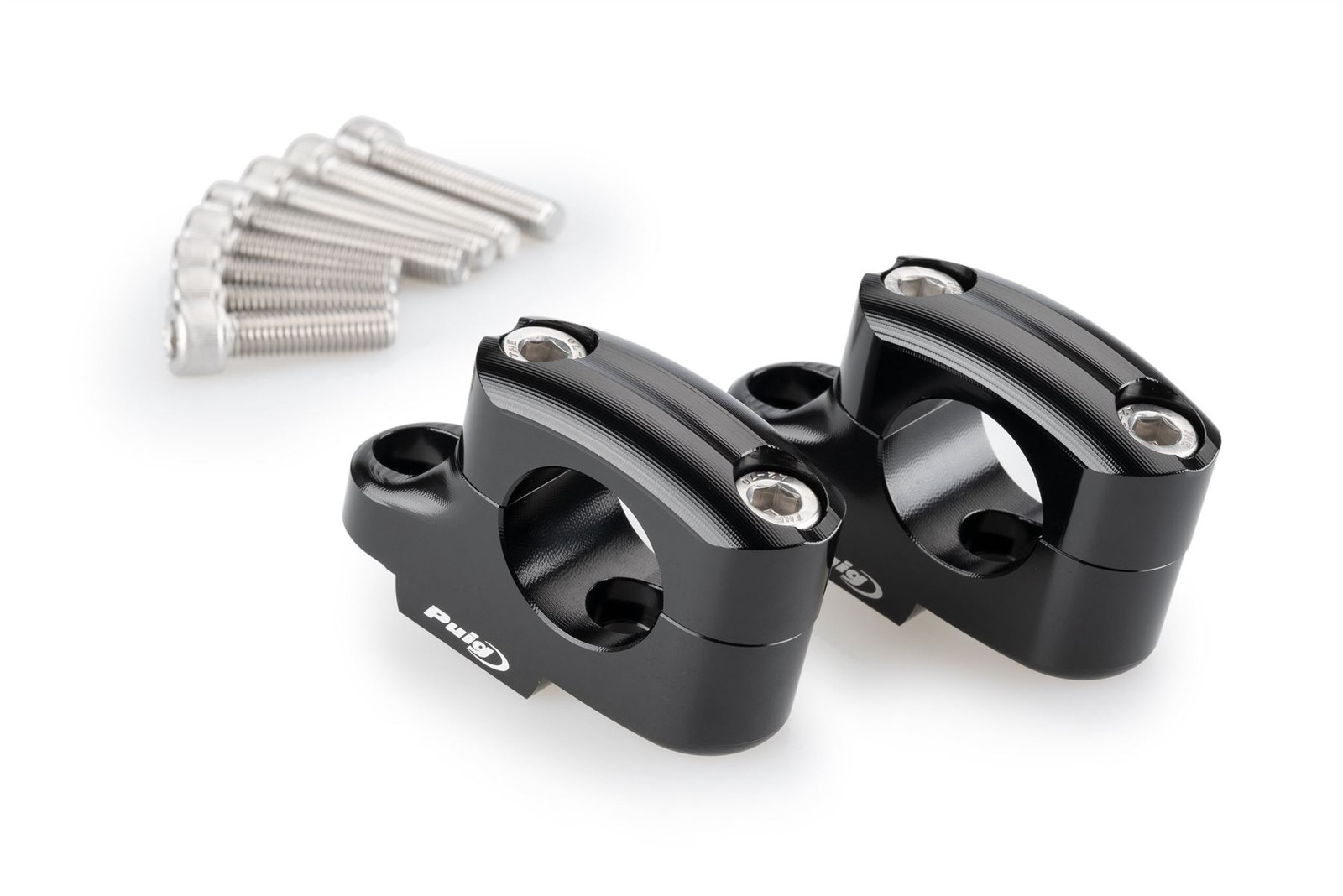 Puig Black Pullback Handlebar Riser 25/16mm Rise/Back Triumph Trident 660 21-26