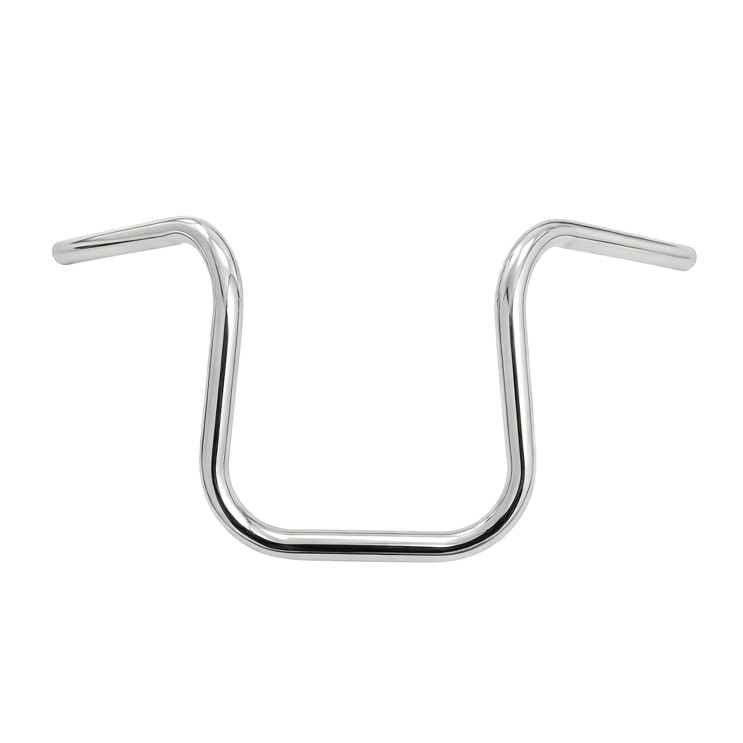 8-14“ Rise 1” Round Ape Hanger HandleBars Fit Harley No Knurl & No Wiring Holes