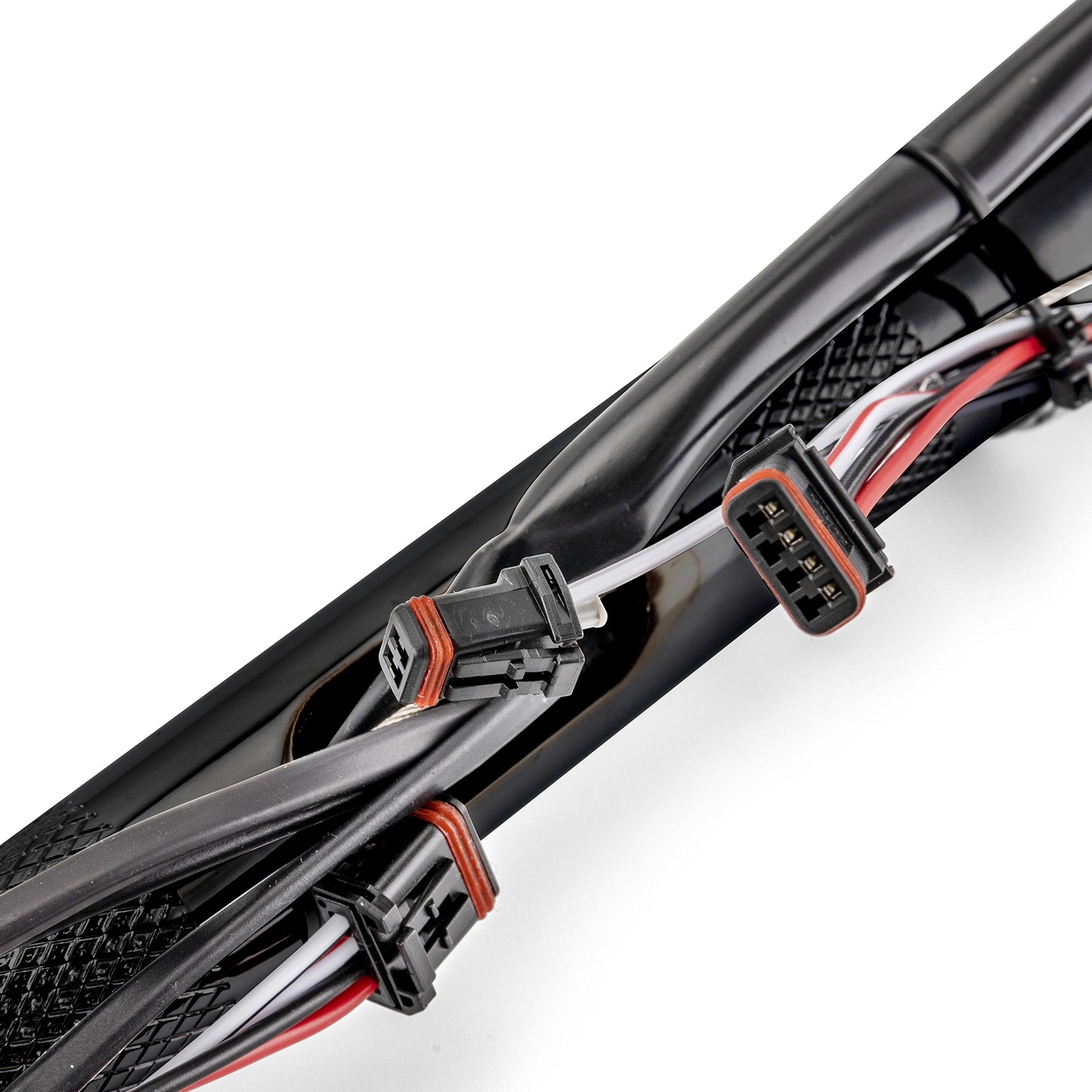 12″ High 1.5″ Fat Black Pre-wired Handlebar Fit For 2015-2023 Harley Road Glide