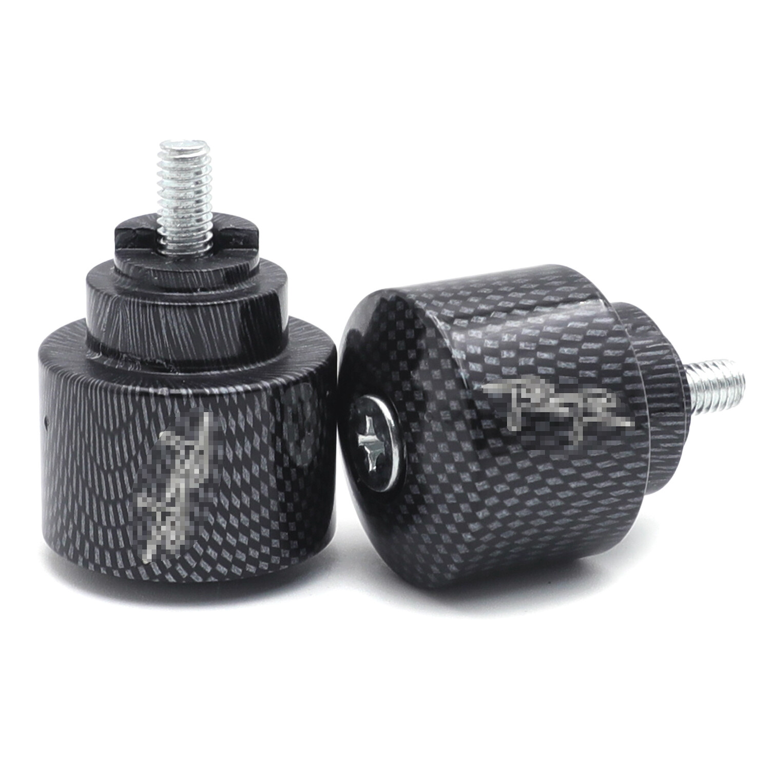 Carbon Bar Ends Logo Hand Grip Handlebar End Caps For Honda CBR 900RR 1993-1999