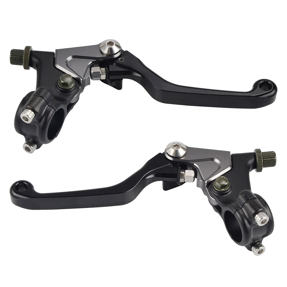 7/8” Short Clutch Brake Lever Set with Perch Fits Drum Brakes Model Dirt Bikes
