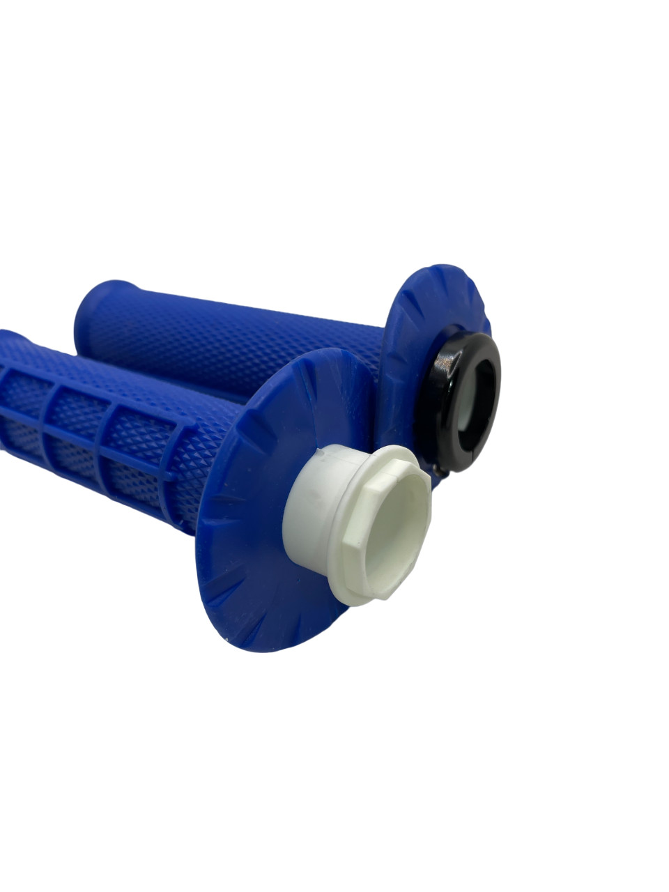 BFE V2.0 7/8″ Lock-On MX Dual Sport Motorcycle Handlebar Grips BLUE Grip System