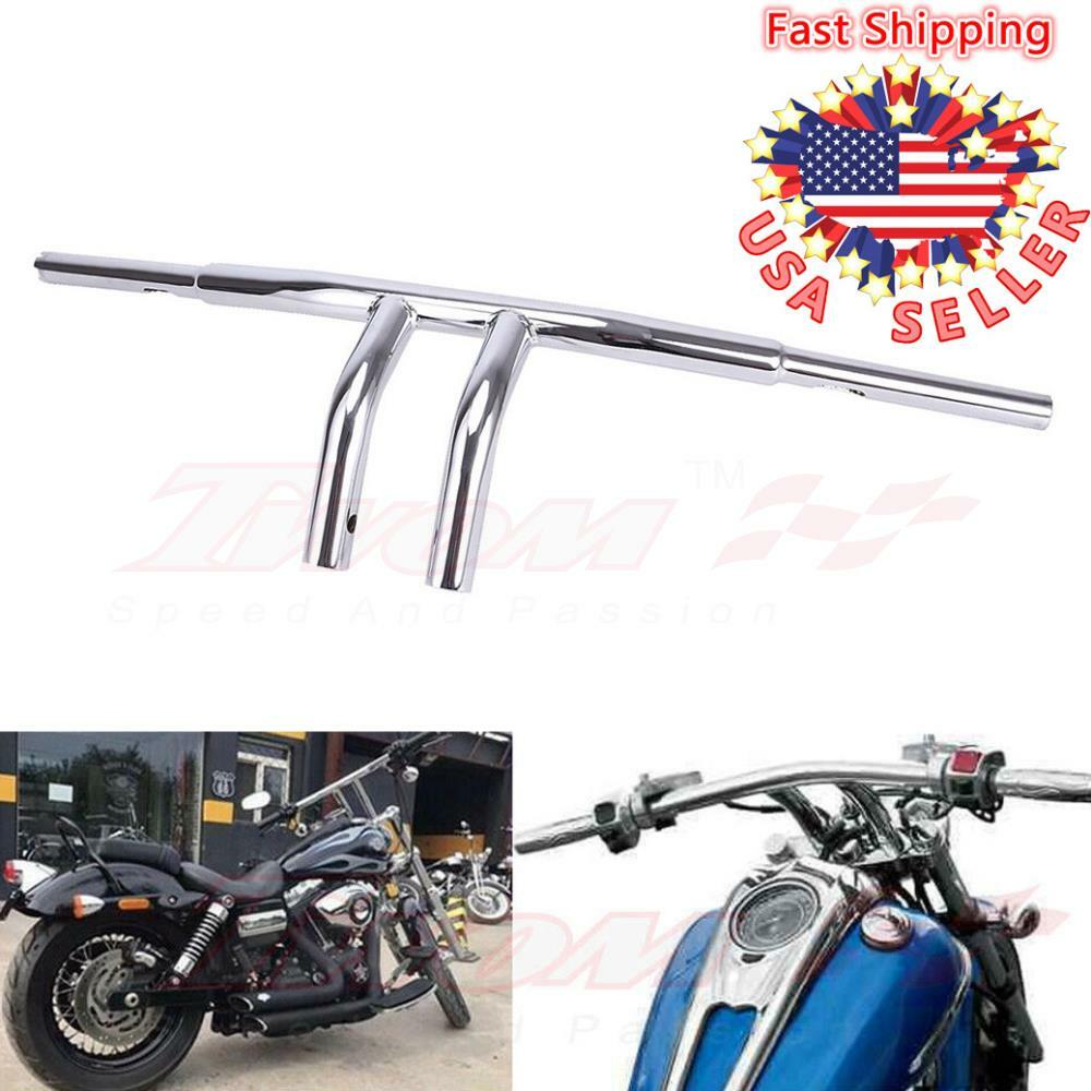 Motorcycle 1-1/4″ 8″ Rise T-Bar Handlebars Fit For Harley Yamaha V-STAR Custom