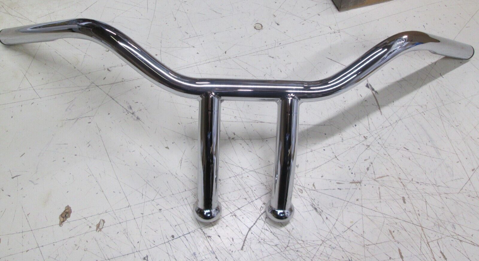 ROADKROME MOTORCYCLE TEE-BAR T-BAR 6″ RISER HANDLEBARS – 1 INCH CHROME