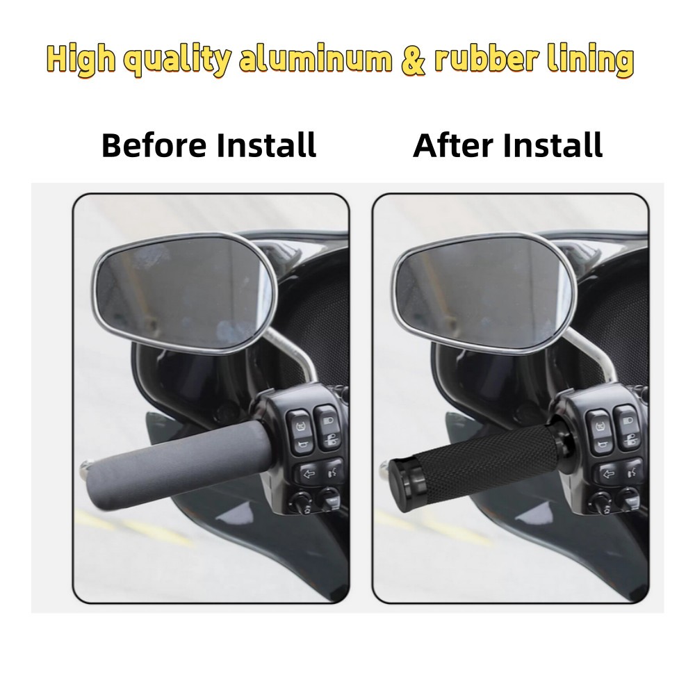 1″ Electronic Throttle Handlebar Hand Grips For Harley Breakout Softail Deluxe