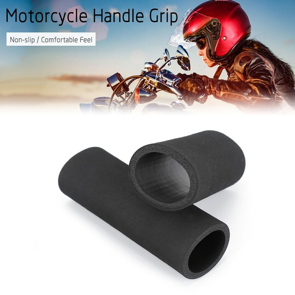 Motorbike Handlebar Slip-on Foam Covers Anti Vibration For Motorcycle Grip 4Pcs
