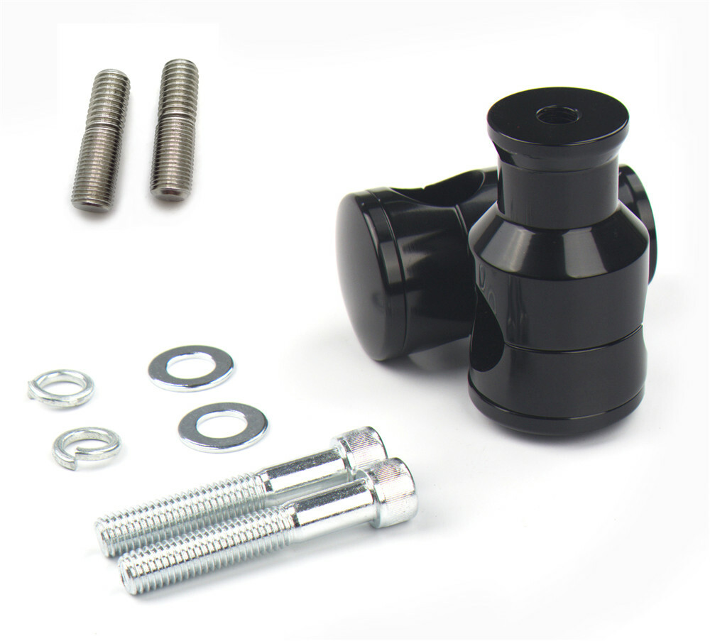 Black Round 2″ Rise 1 1/4″ 1.25″ Mount For DNA Paughco Springer Handlebar Risers