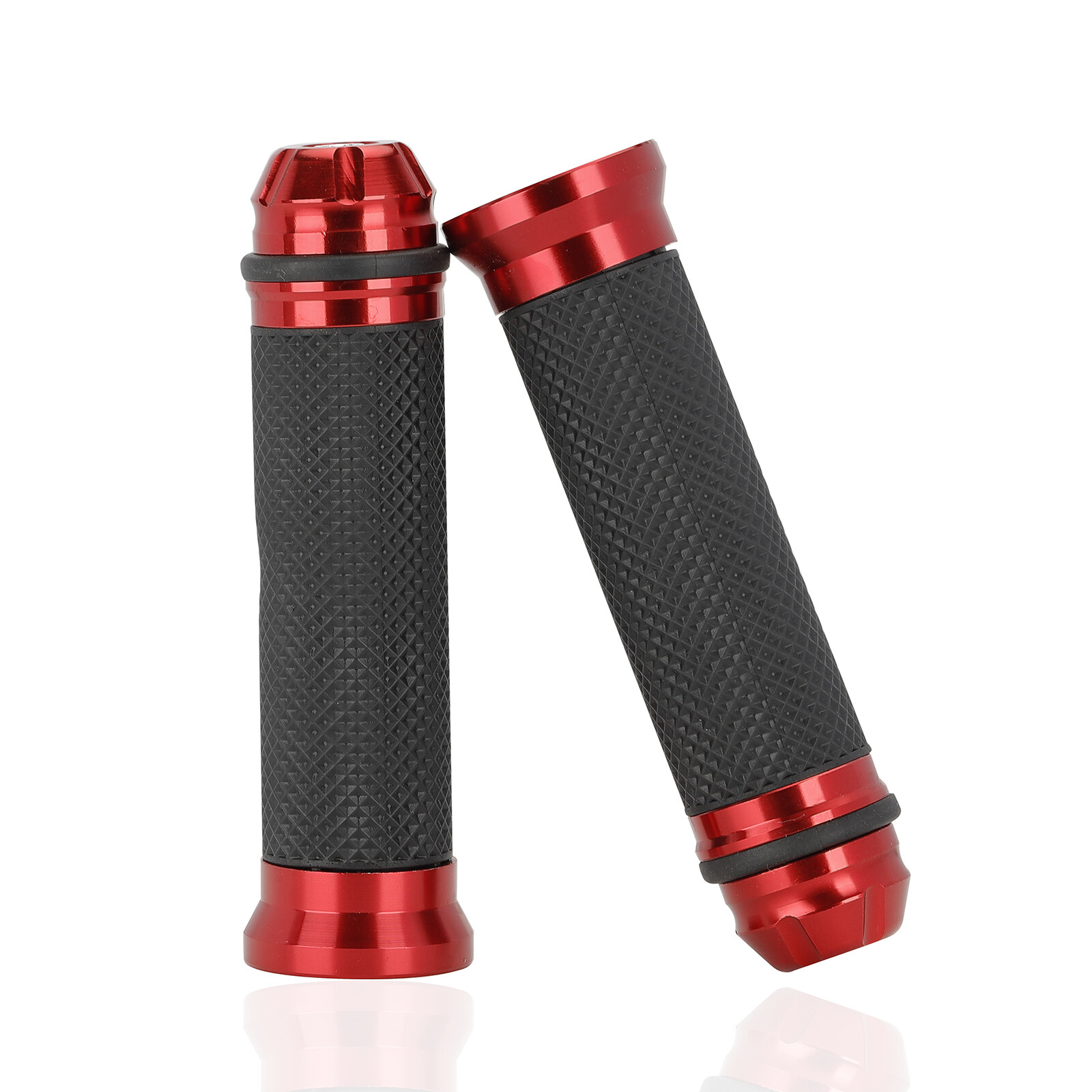 Motorcycle 7/8″ 1″ Handle Bar Hand Grips Rubber Gel For YAMAHA HONDA KAWASAKI